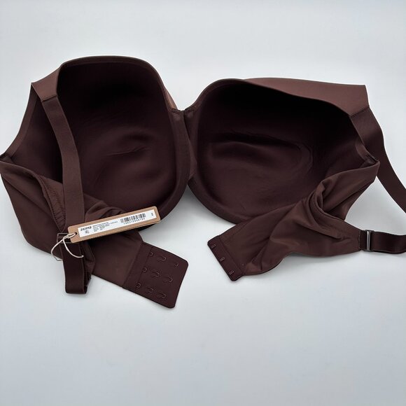SKIMS Smoothing Intimates Full Coverage Lightly Lined Bra, Size 40H, Cocoa Brown - Picture 3 of 12